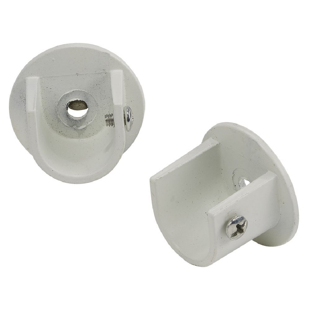 Support tringle à rideau blanc Ø20mm x2