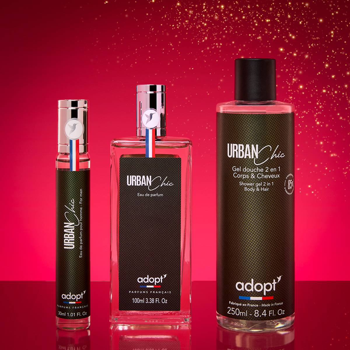 Urban ChicCoffret eaux de parfums 30 ml et 100 ml   gel douche 250 ml