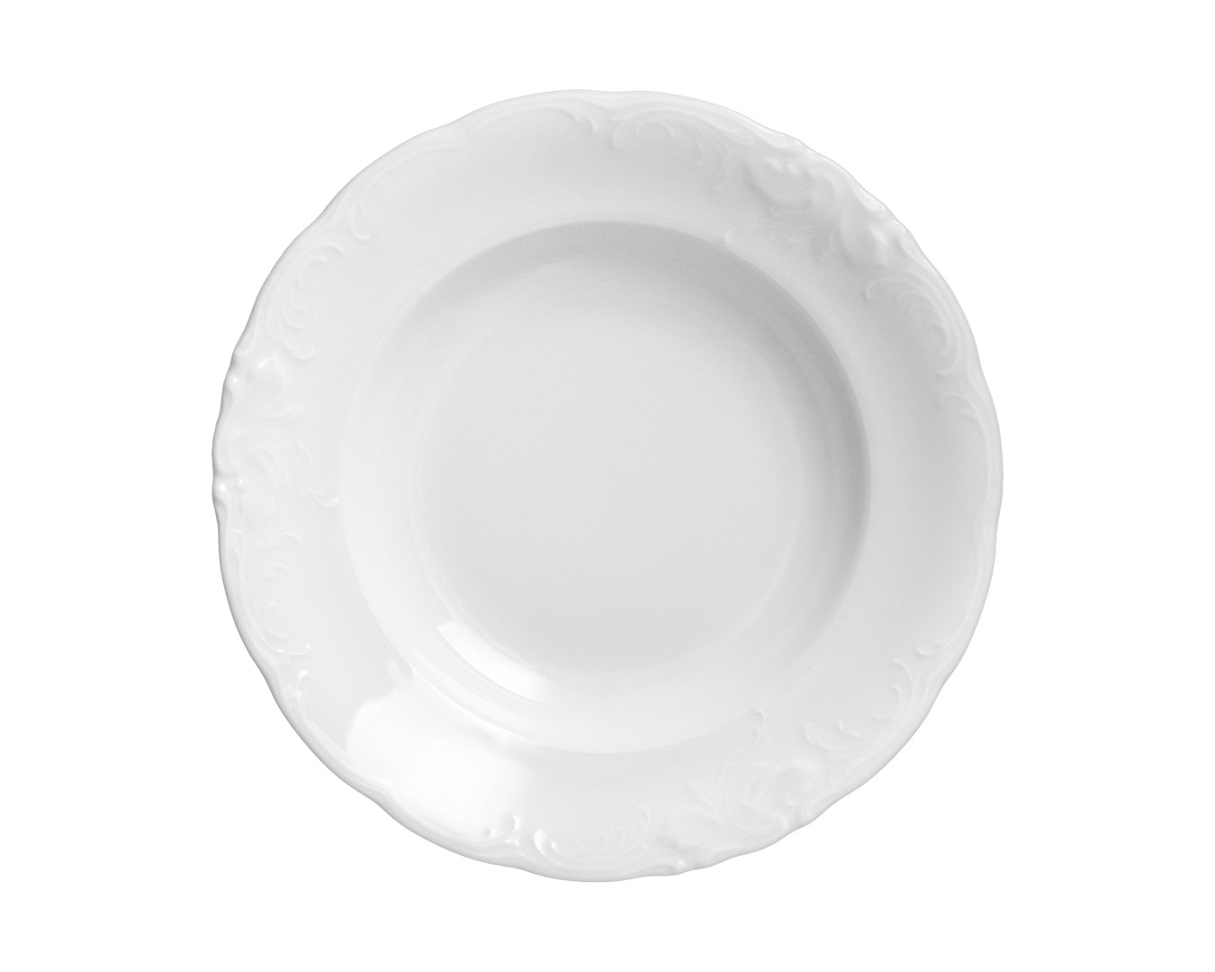 Talerz głęboki 22,5 cm Fryderyka Biała C001