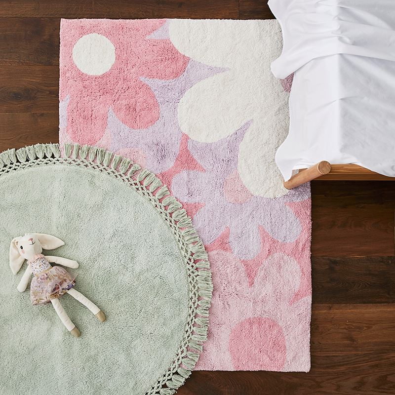 Giant Floral Decorative Rug