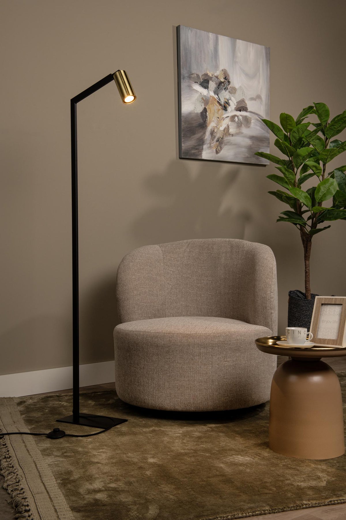 Lucide leeslamp SYBIL - 1xGU10 - Zwart