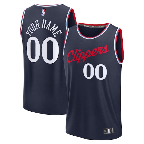 LA Clippers  Fast Break Custom Jersey - Icon Edition - Navy/White/Red