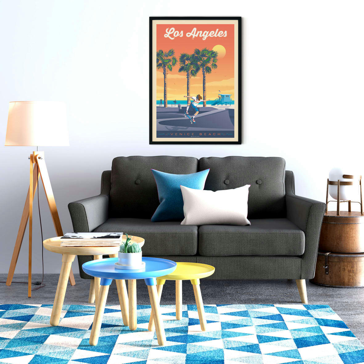 - Affiche Los Angeles Venice Beach  50x70 cm