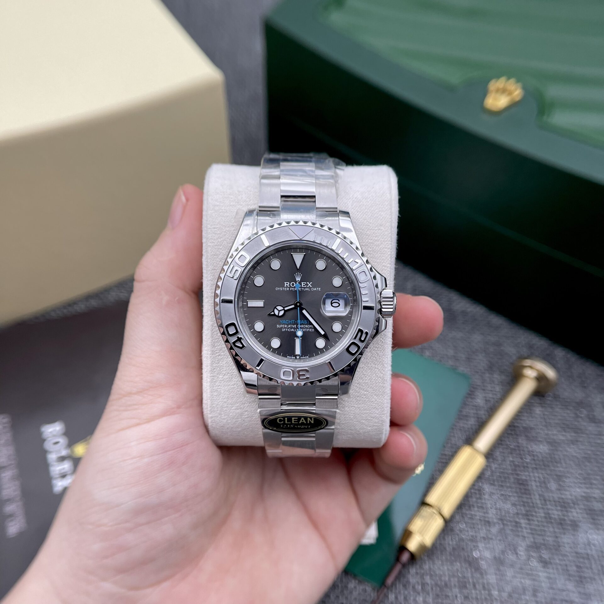 Rolex Yacht-Master 116622 904L Steel Grey Dial 40mm Oyster Super Clone