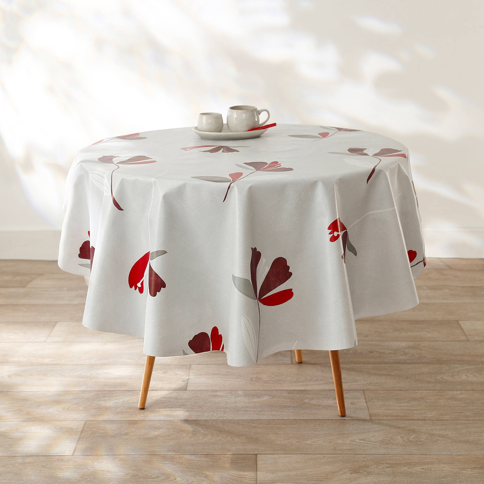 Nappe toile cirée imprimé fleurs