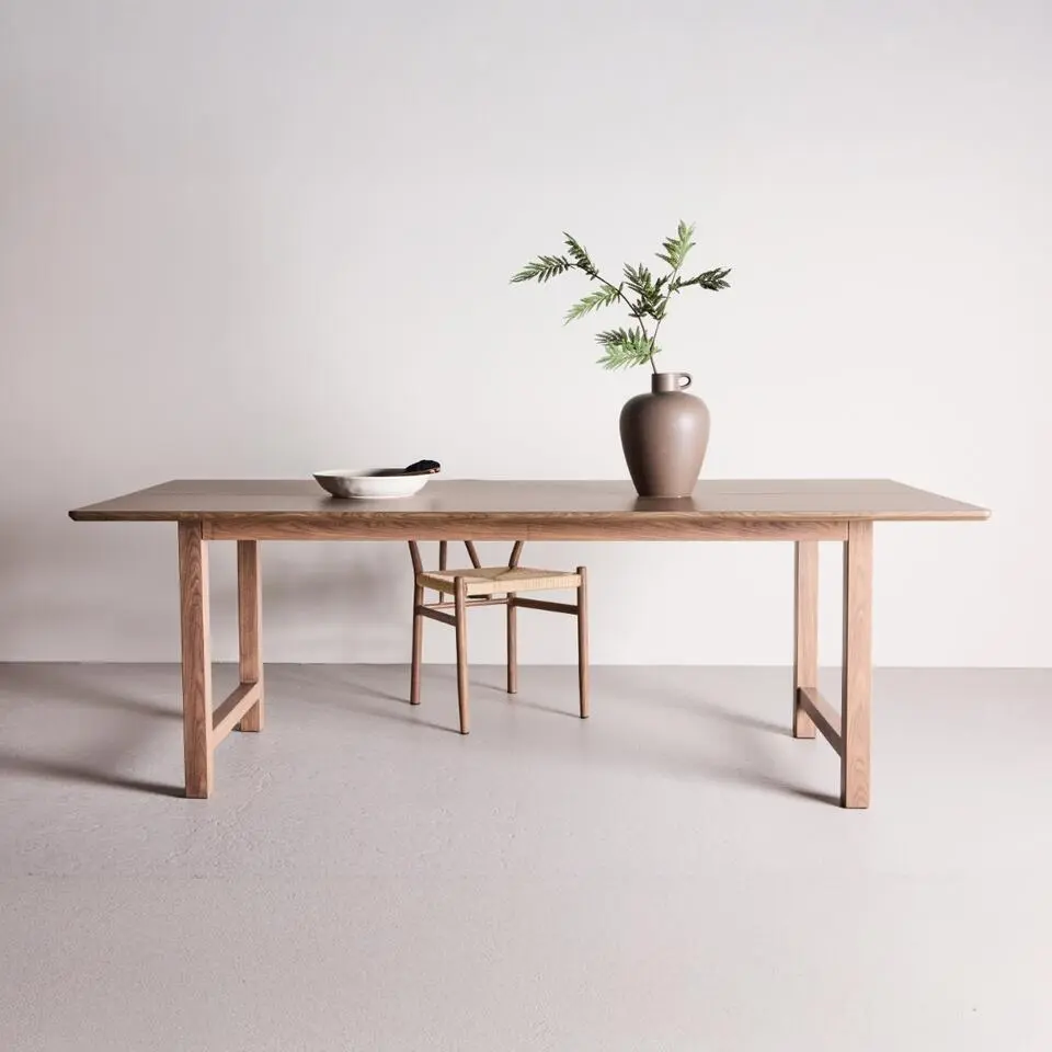 Eettafel Rechthoek - Bruin MDF - 220x100x75cm - Count