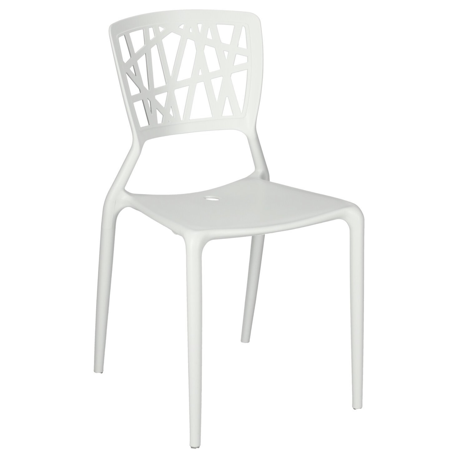 KRZESŁO Z POLIPROPYLENU Bush białe insp. Viento Chair