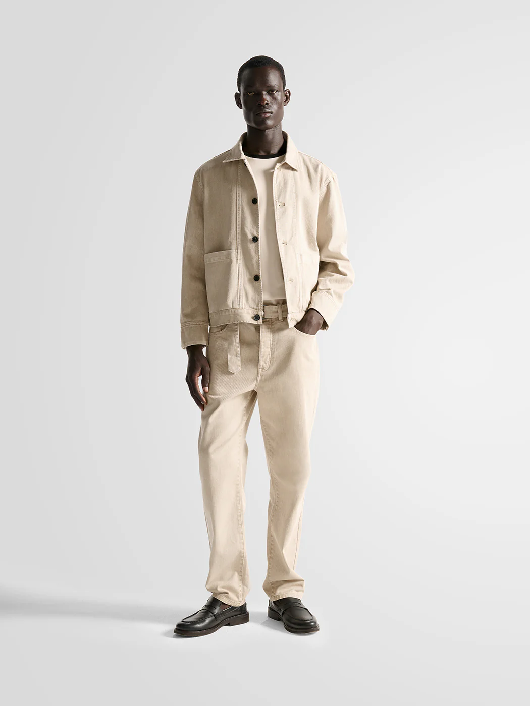 Veste col chemise en twill - L'atelier