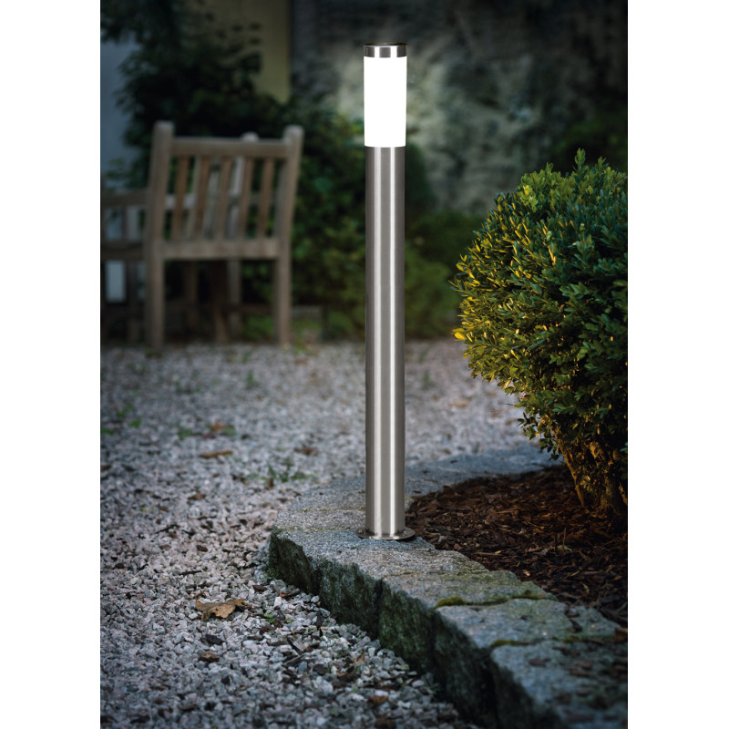 Borne extérieure Helsinki en acier inoxydable 110 cm E27 12 W EGLO