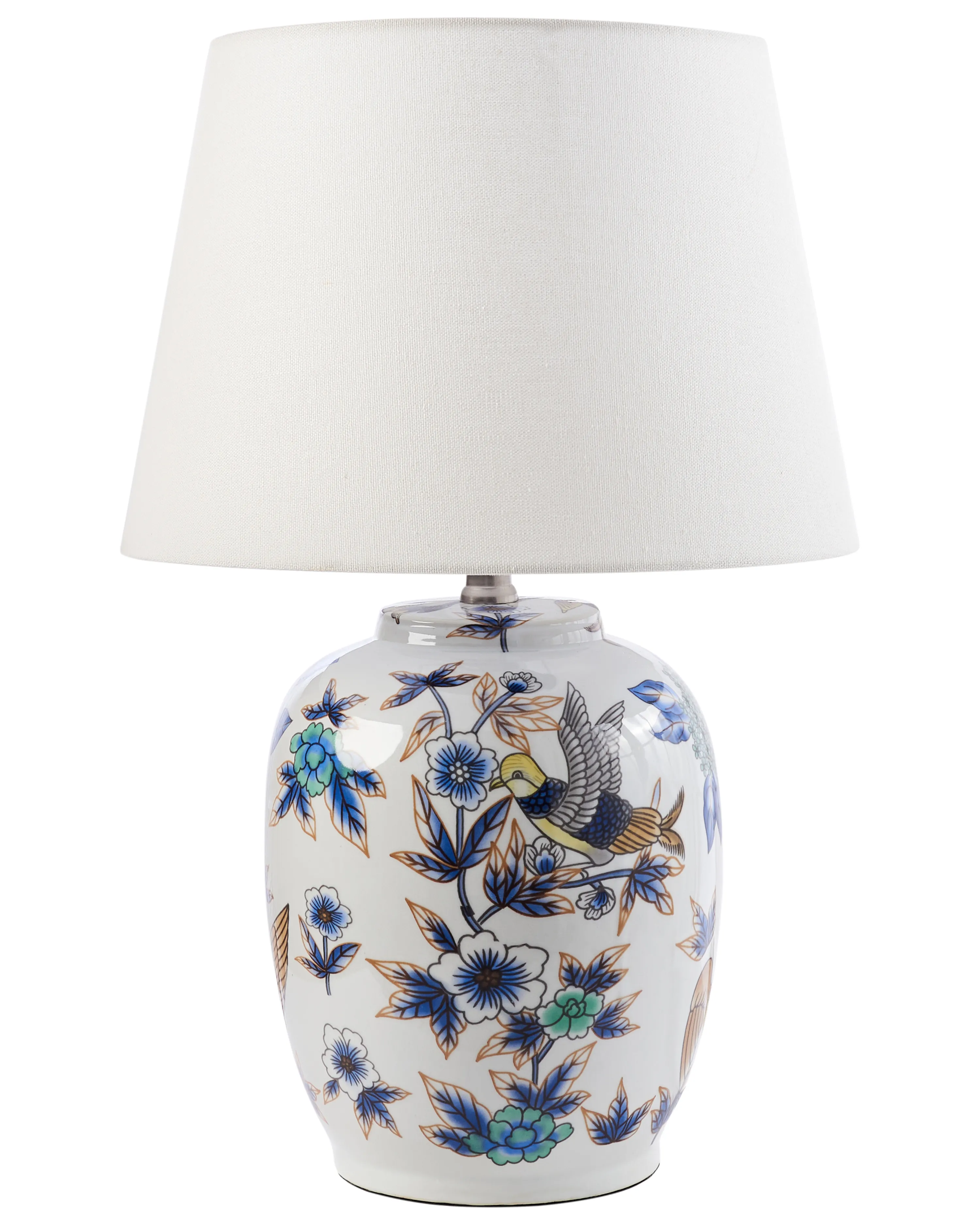 Table Lamp SUNJA Porcelain White/ Blue