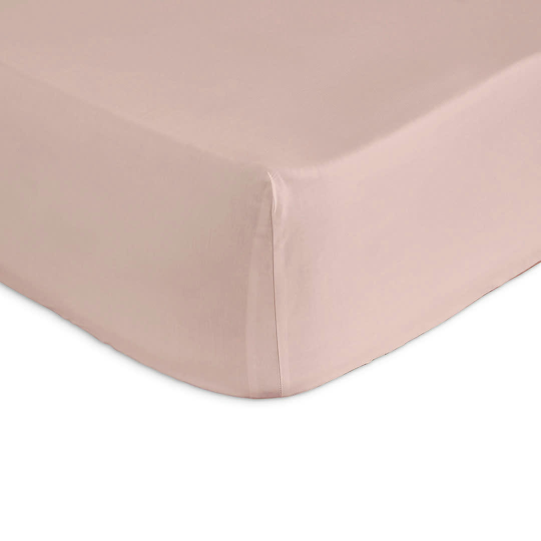 CASUAL DH - Drap housse 100% coton 200x200+28 cm rose