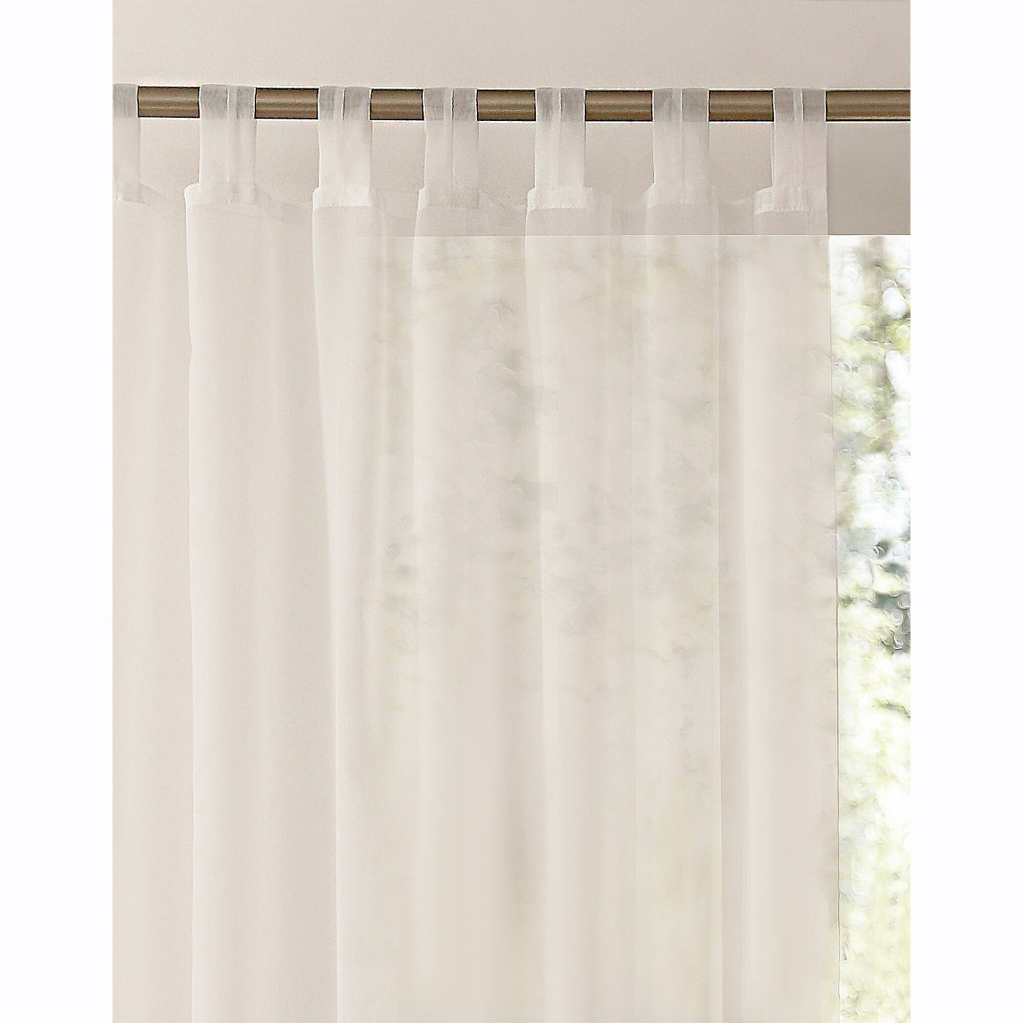 Panneau voile uni finition pattes