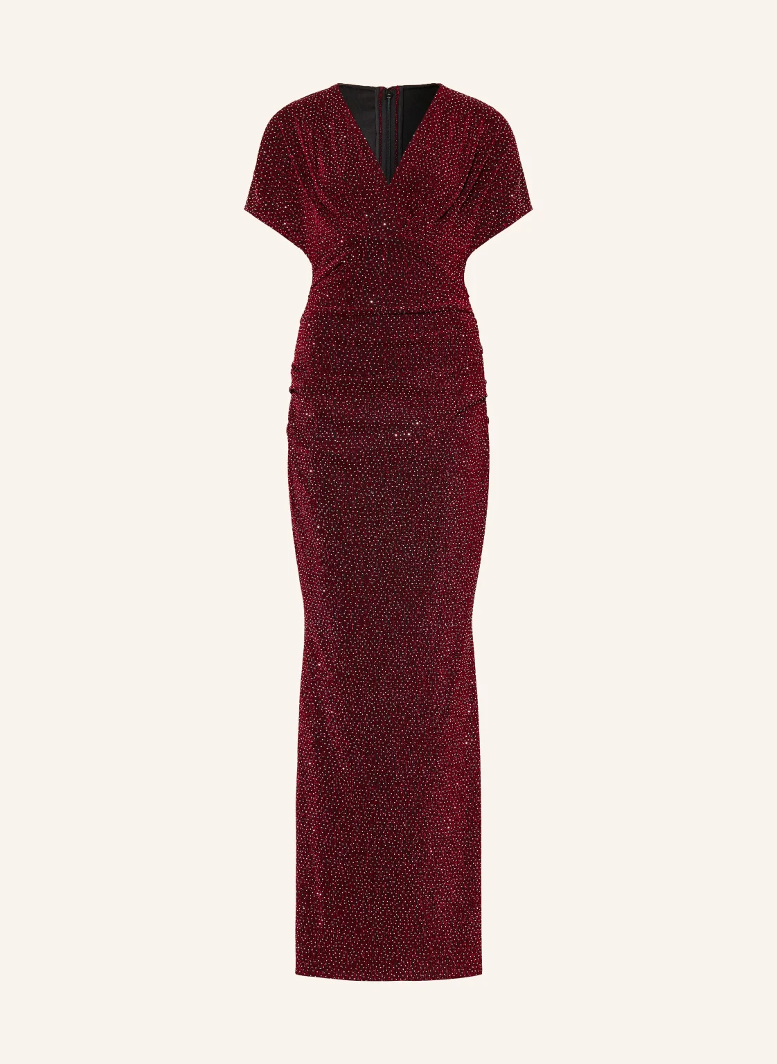 TALBOT RUNHOF Abendkleid aus Jersey mit Schmucksteinen