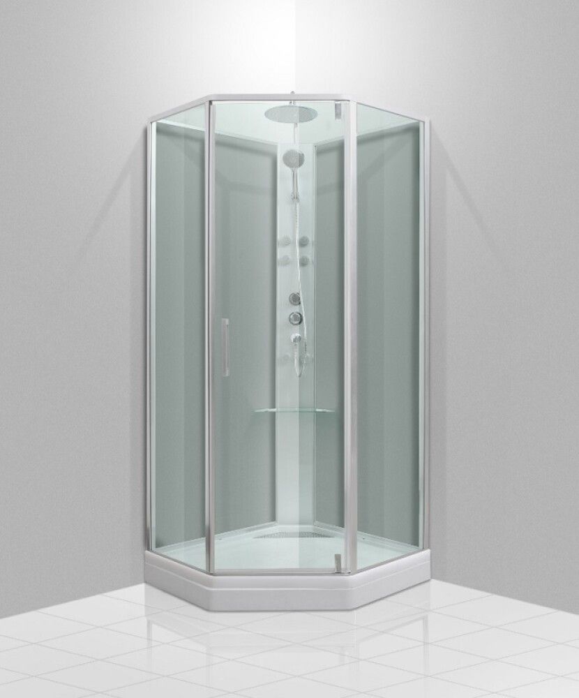BAKGLASS CAMARGUE SKÄRGÅRD DUSJKABINETT 90X90CM KLAR