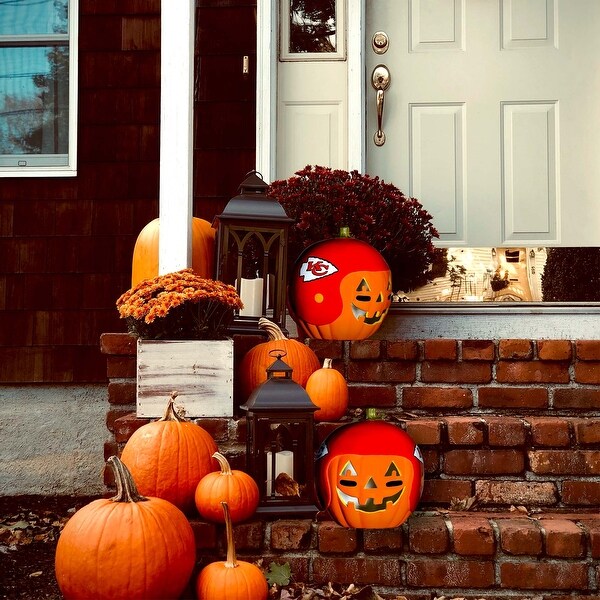 NFL Kansas City Chiefs Ceramic Pumpkin Helmet