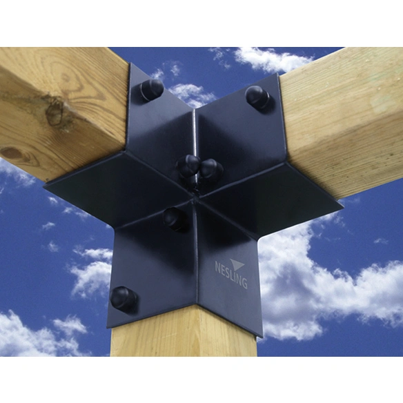 Eckelement »Pergola-Bausatz«, für Holzpfosten, 2er-Set, Stahl, inkl. Schrauben