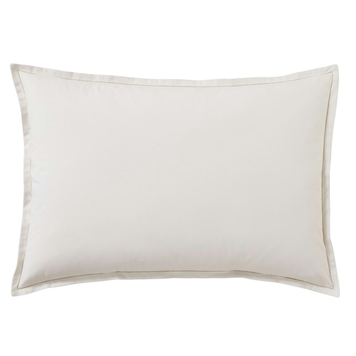 ALBATRE - Taie d'oreiller unie en coton blanc 50x70