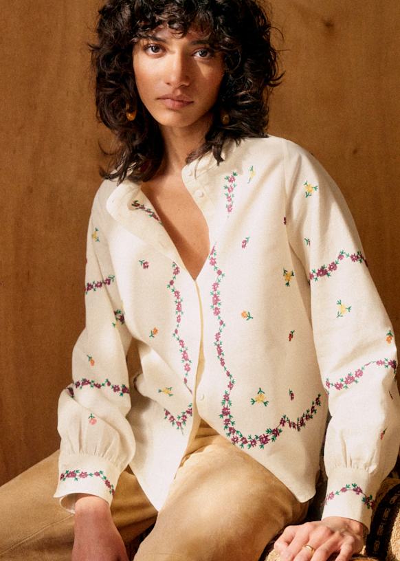 Elvio shirt - Sézane x Lucia Vergara