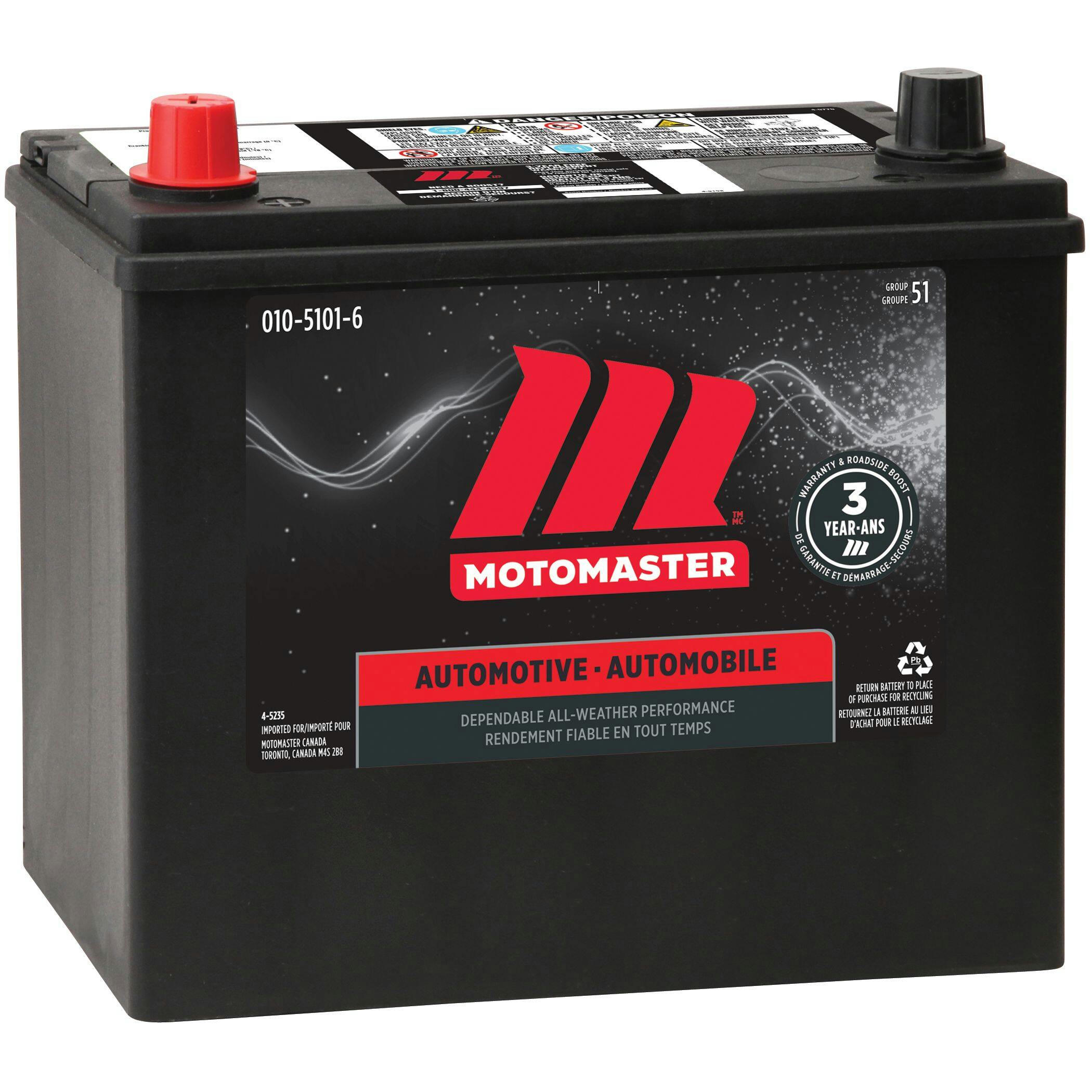 MOTOMASTER Group Size 51 Battery, 450 CCA