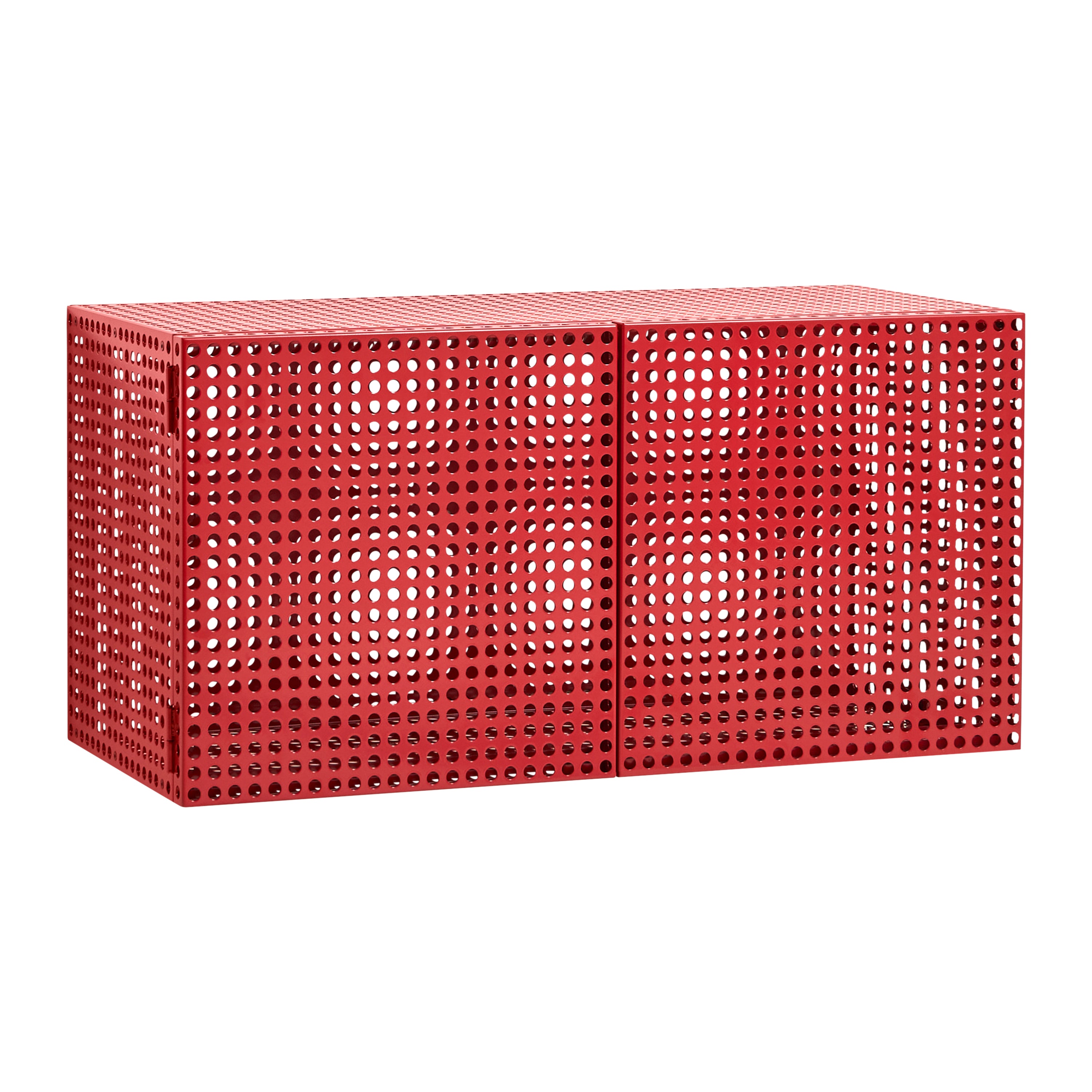 HAY Perforated Wandkast - Wine Red