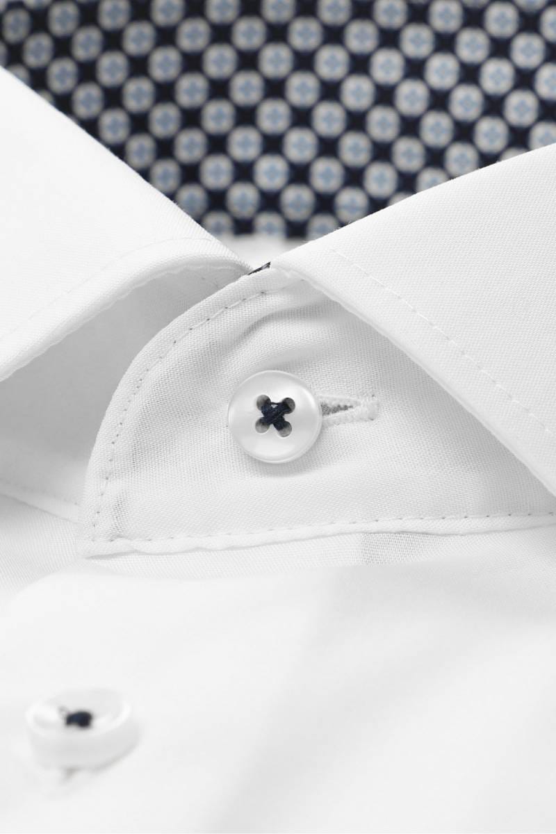 ETERNA Modern Fit Dynamic Cotton Hemd weiss, Einfarbig (super langer Arm)