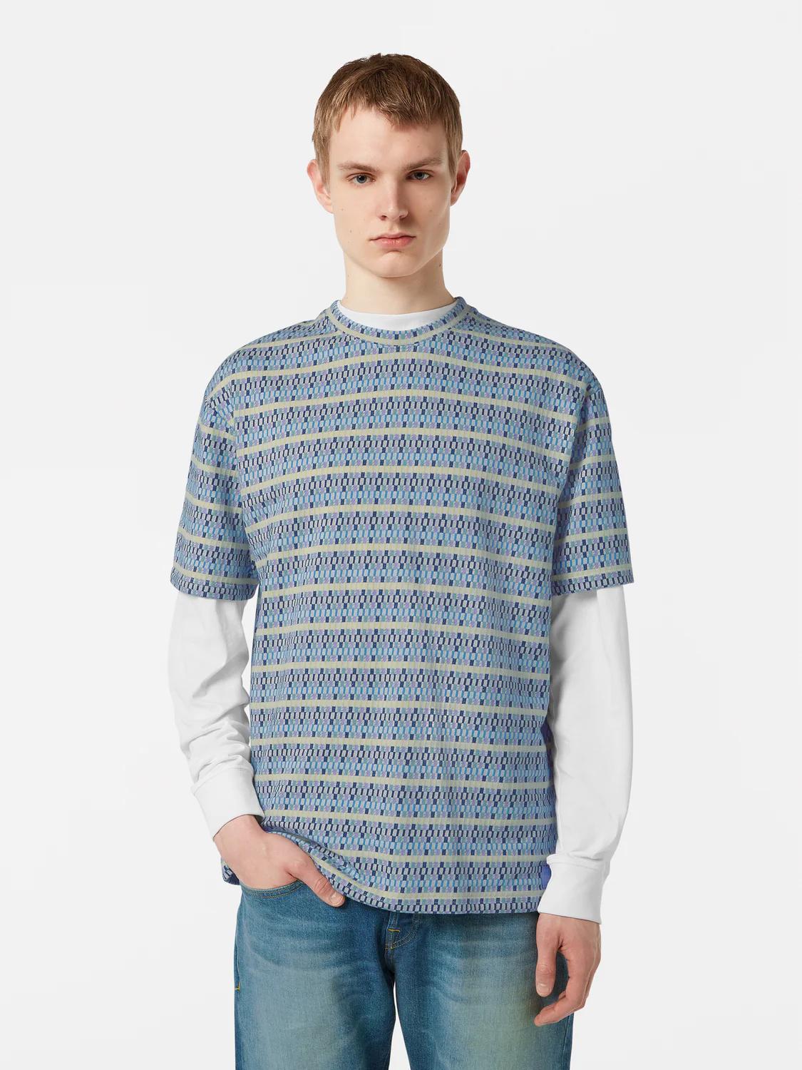 Relaxed-Fit Jacquard T-Shirt