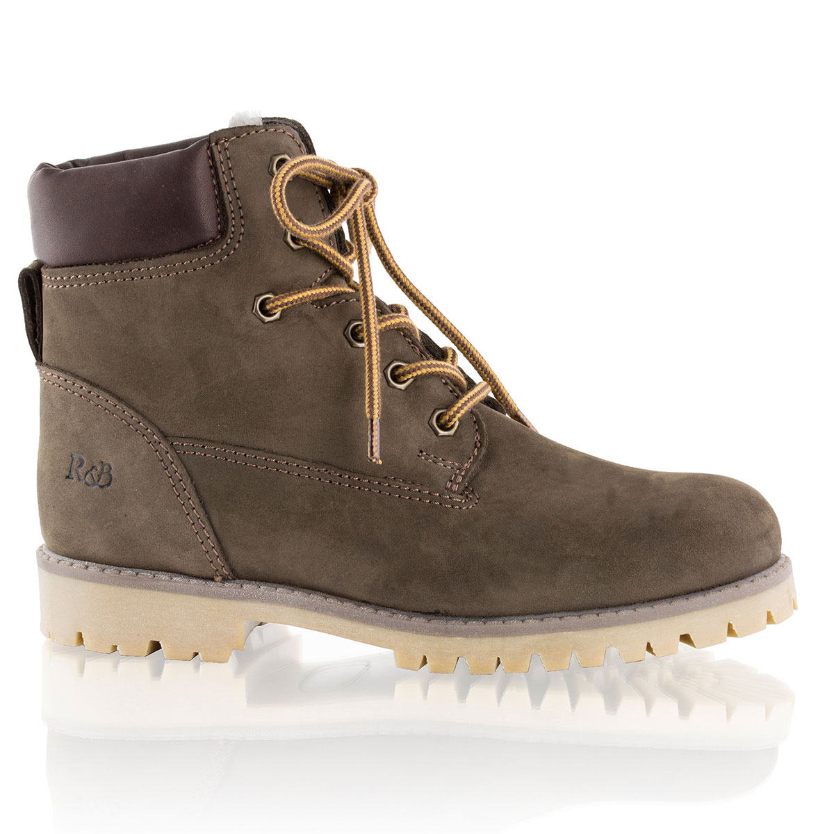 Russell & Bromley HUNTSMAN Sheepskin Lace Up Boot