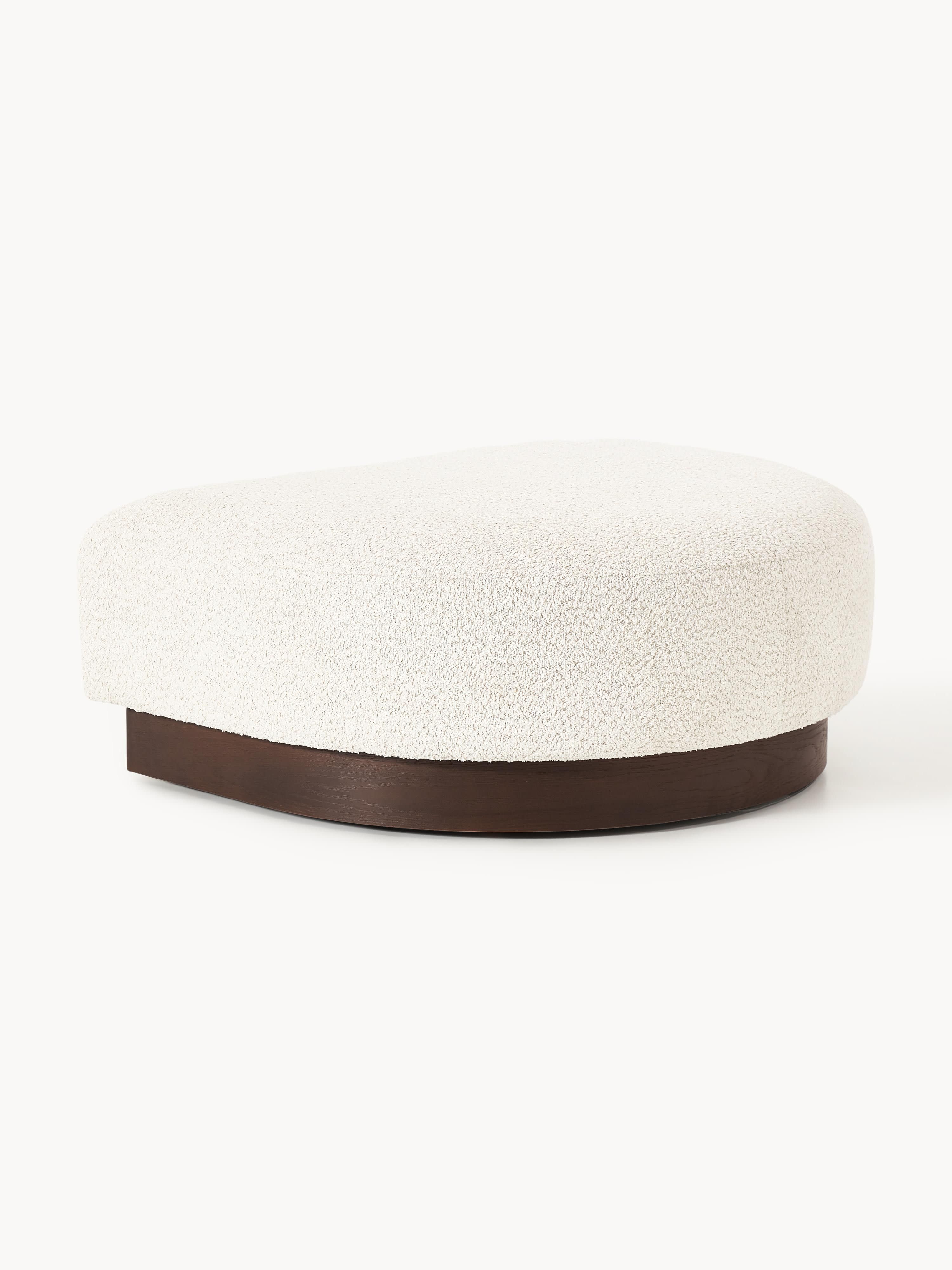 Sofa-Hocker Natalie aus Teddy-Bouclé