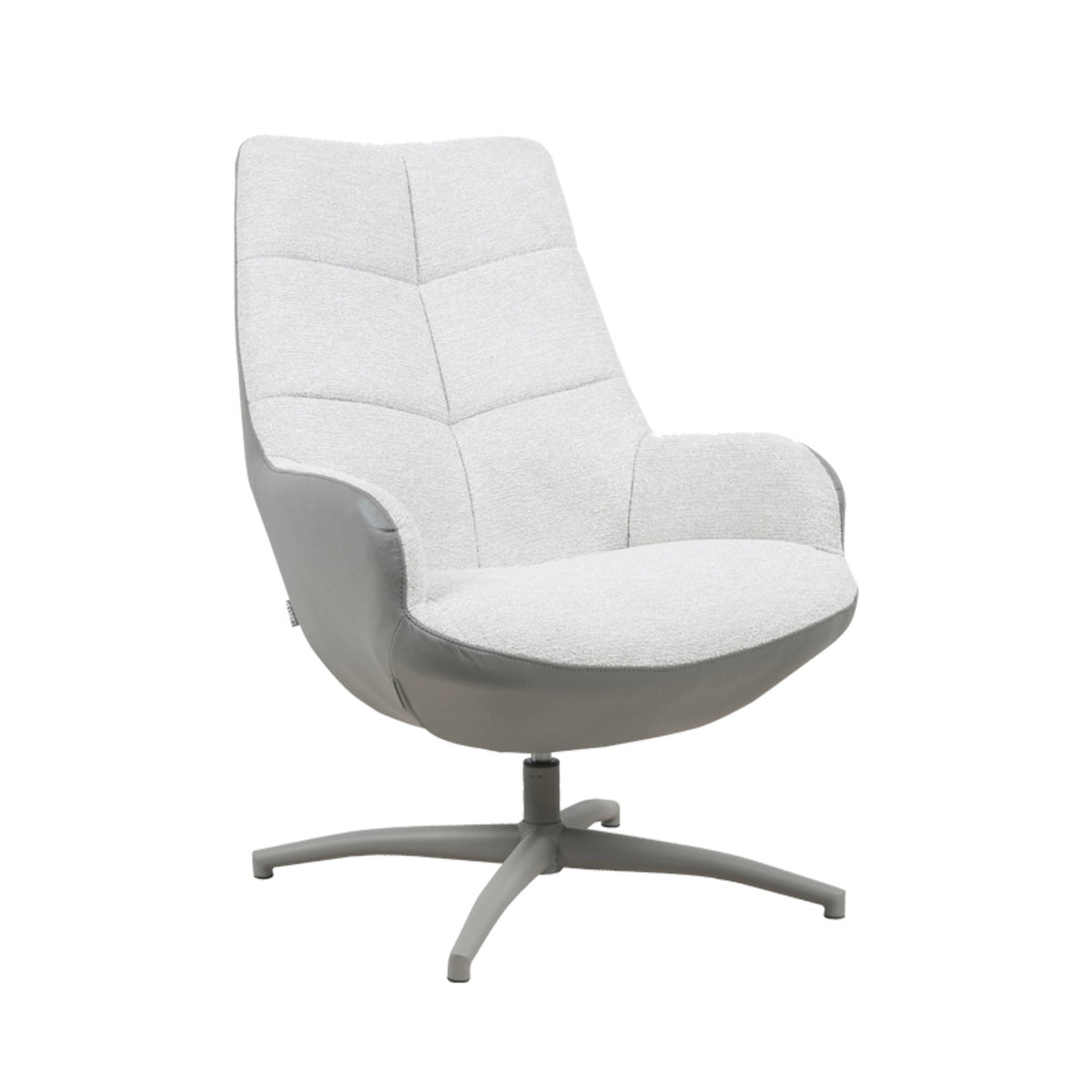 LABEL51 Draaifauteuil Winston - Naturel - 73x82x106cm