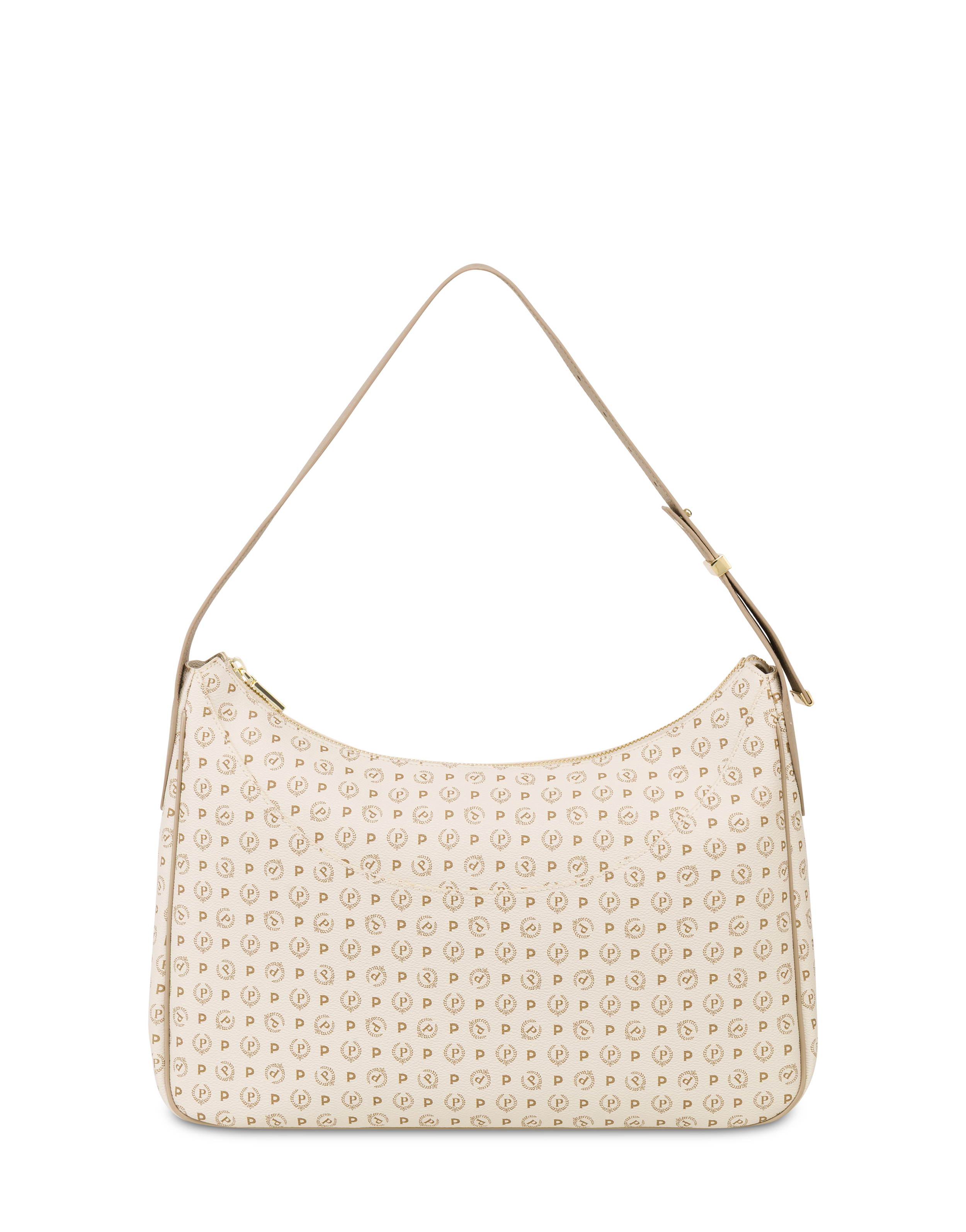 Hobo Bag Heritage In Soft Relief Avorio/ghiaccio