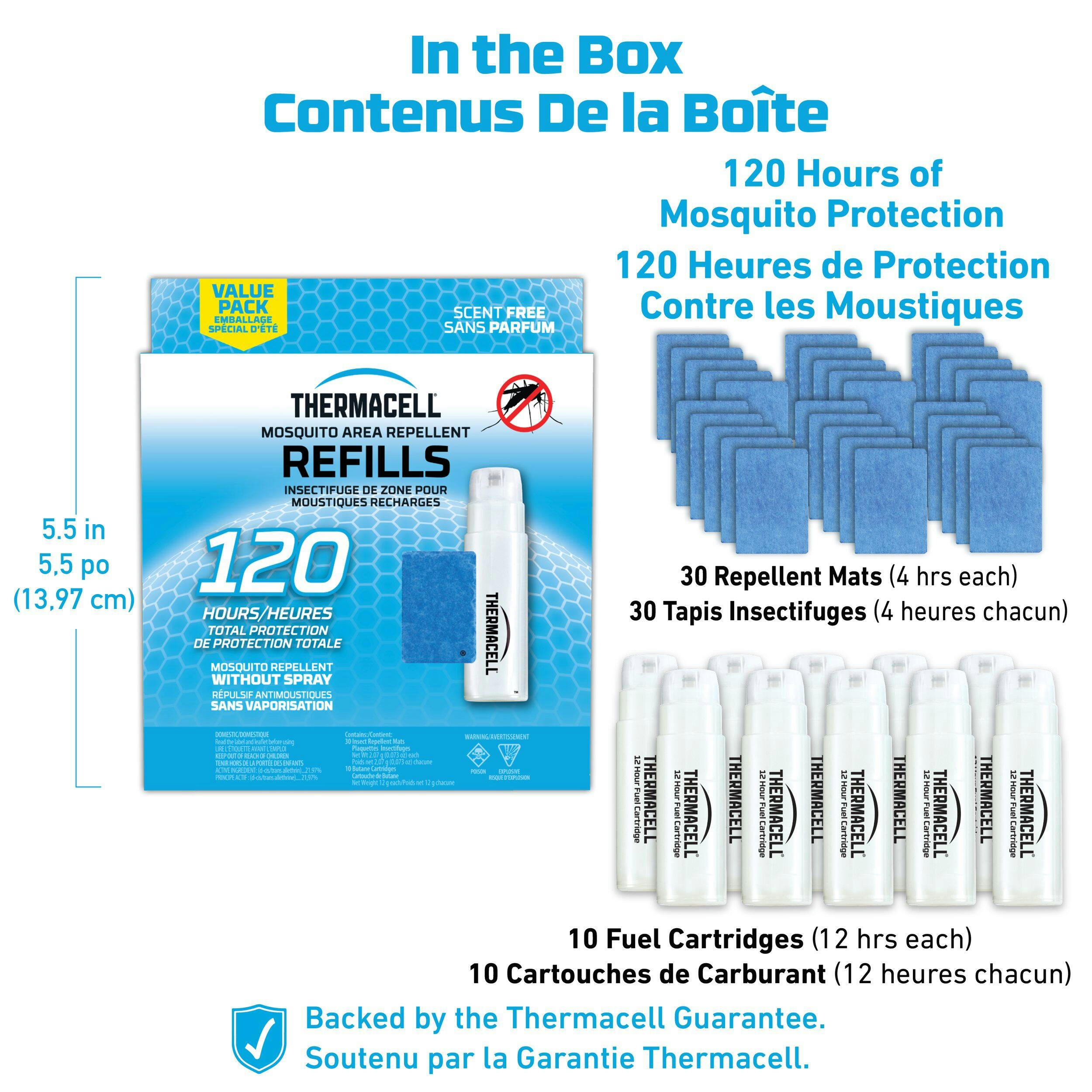 Thermacell Mosquito Repellent Original Refills, 120 Hours
