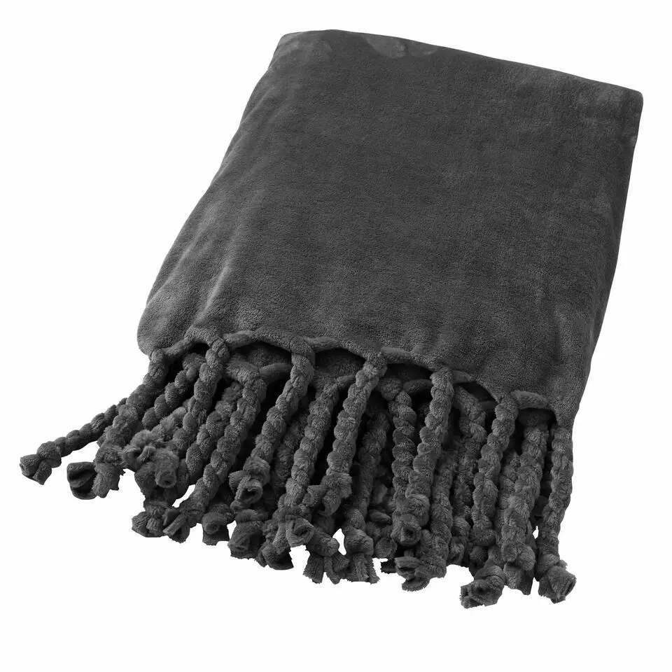 Plaid Florijn - Charcoal Gray - 150x200 cm