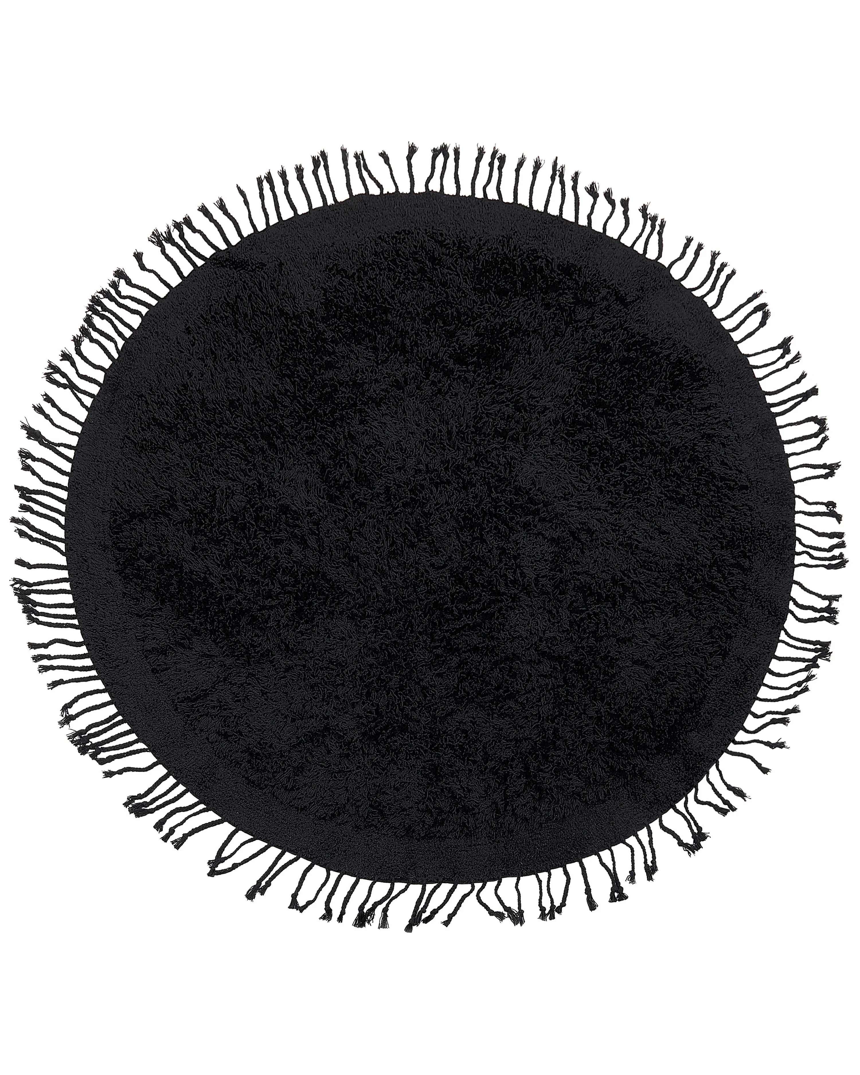 Rug BITLIS Black 140 x 200 cm Cotton