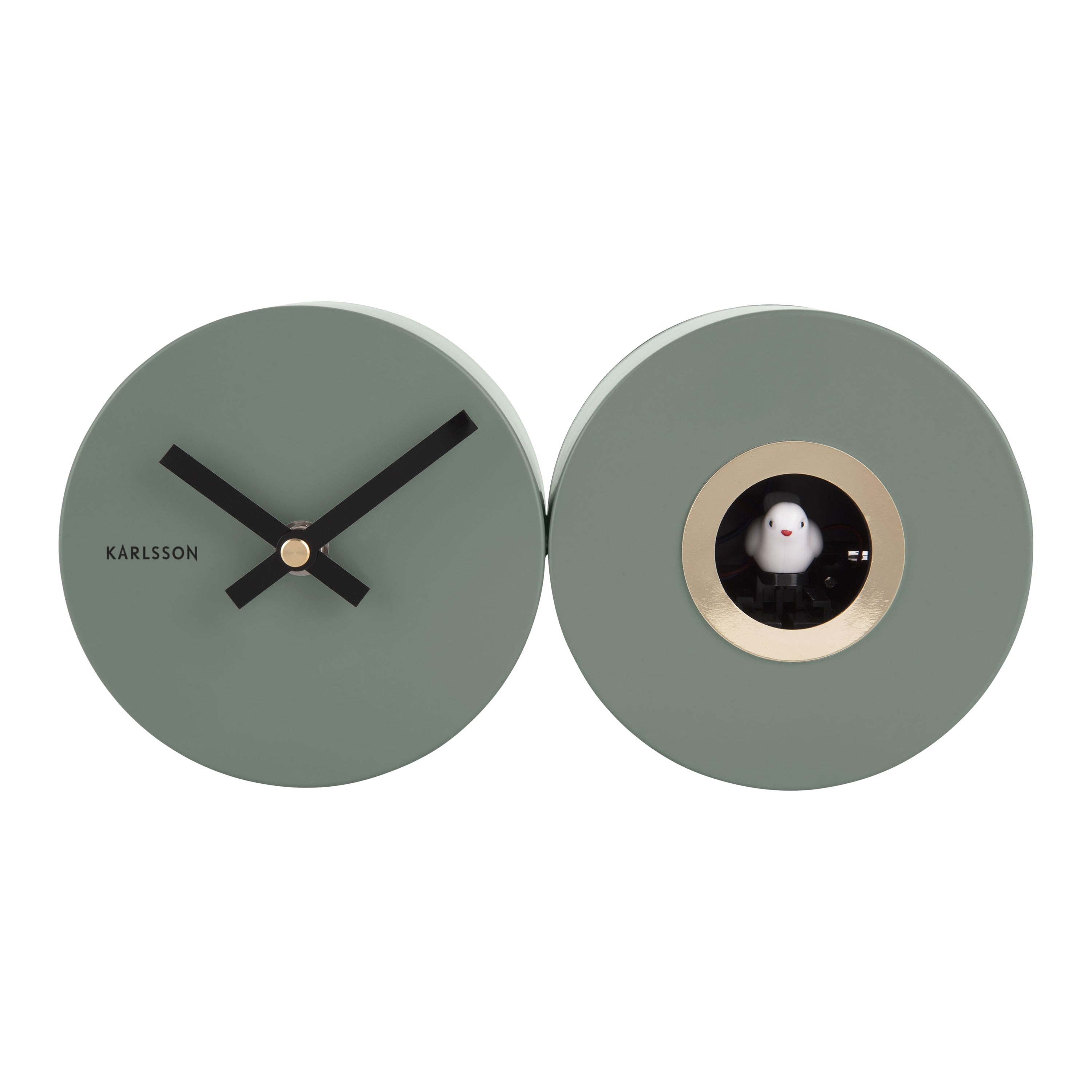 Karlsson Duo Cuckoo Wandklok - Groen