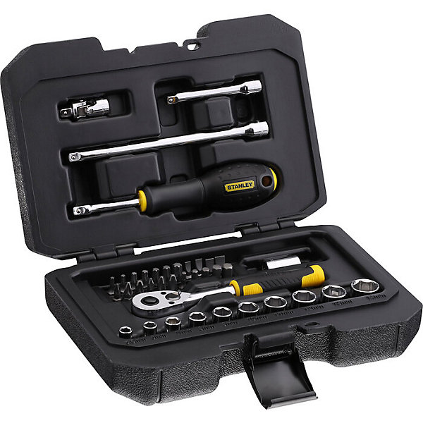 Douilles et accessoires 1/4' - Stanley - Coffret de 38 pièces