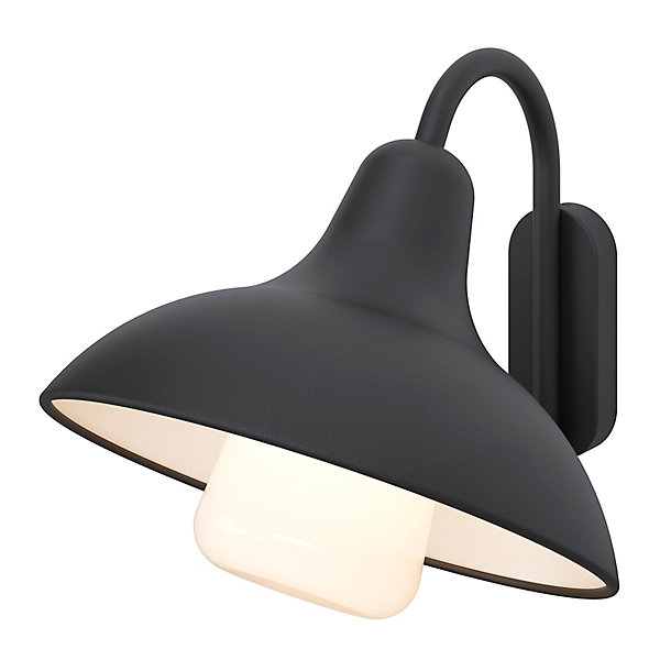 Applique murale Ferdie E27 25W IP44 GoodHome gris anthracite
