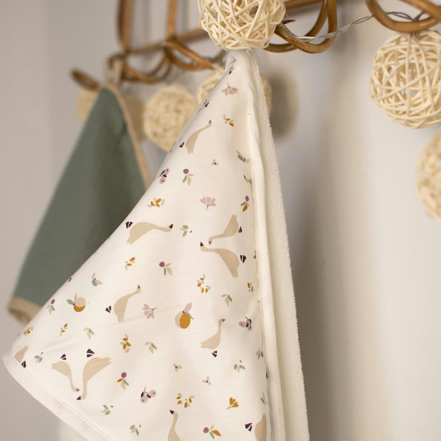 SIDONIA - Cape de bain en coton et fibres de bambou  100 x 100cm