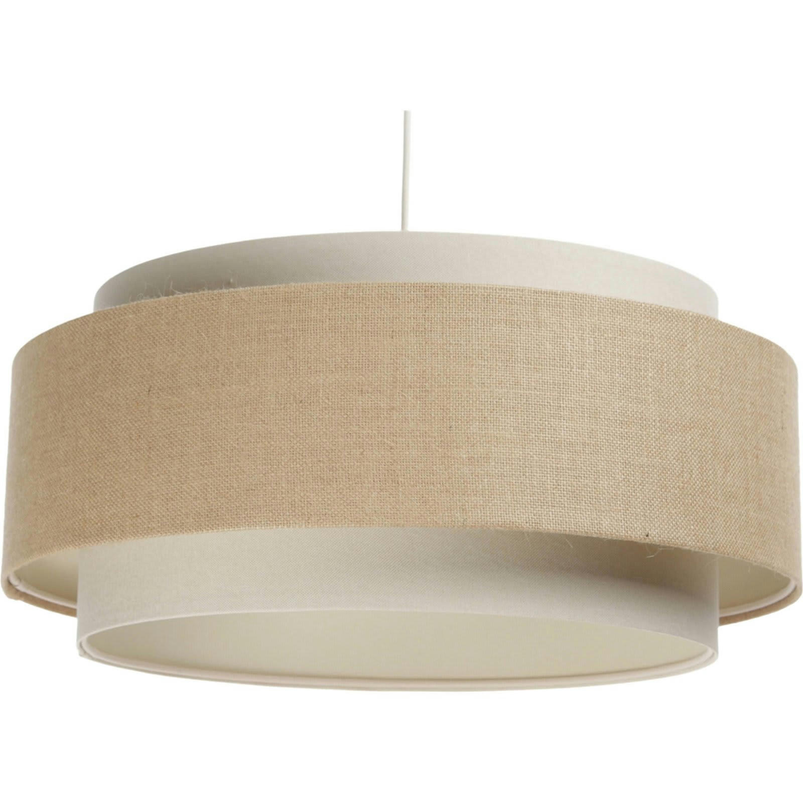 DOBLO - Suspension Tissu Beige 50x50x25 cm