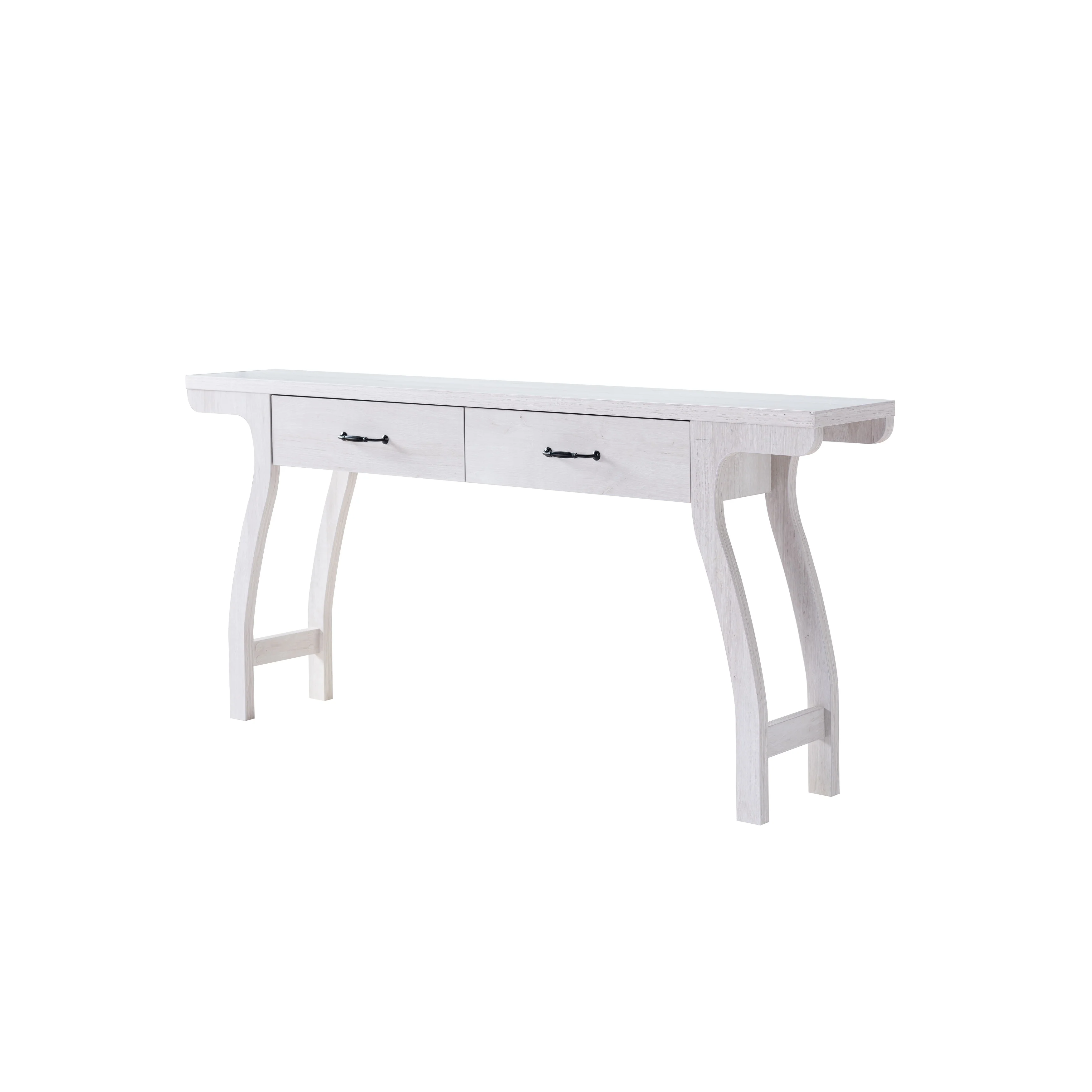 Jessica Contemporary White Oak 70-inch 2-Drawer Console Table by Furniture of America