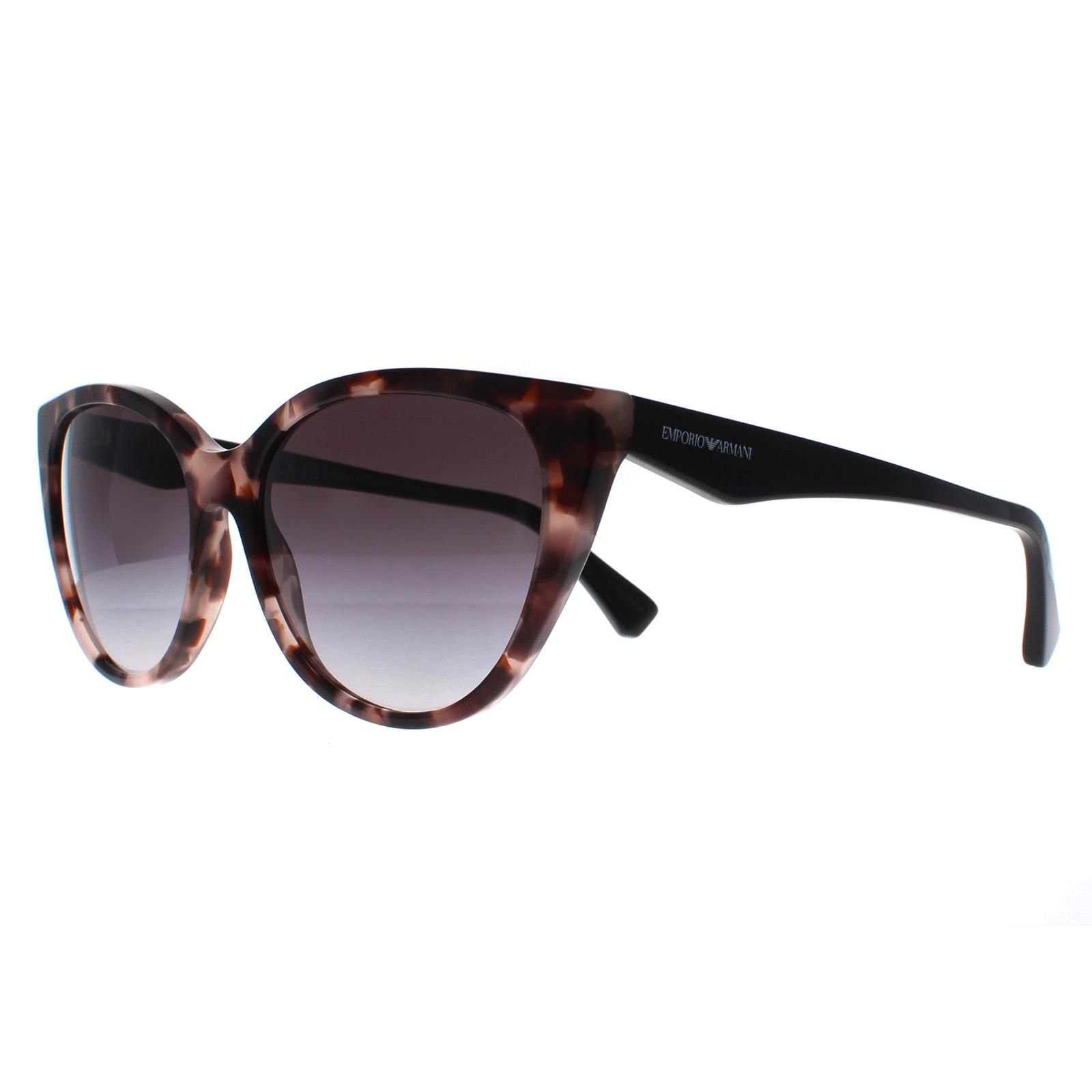 Emporio Armani Cat Eye Shiny Pink Havana Grey Gradient EA4162