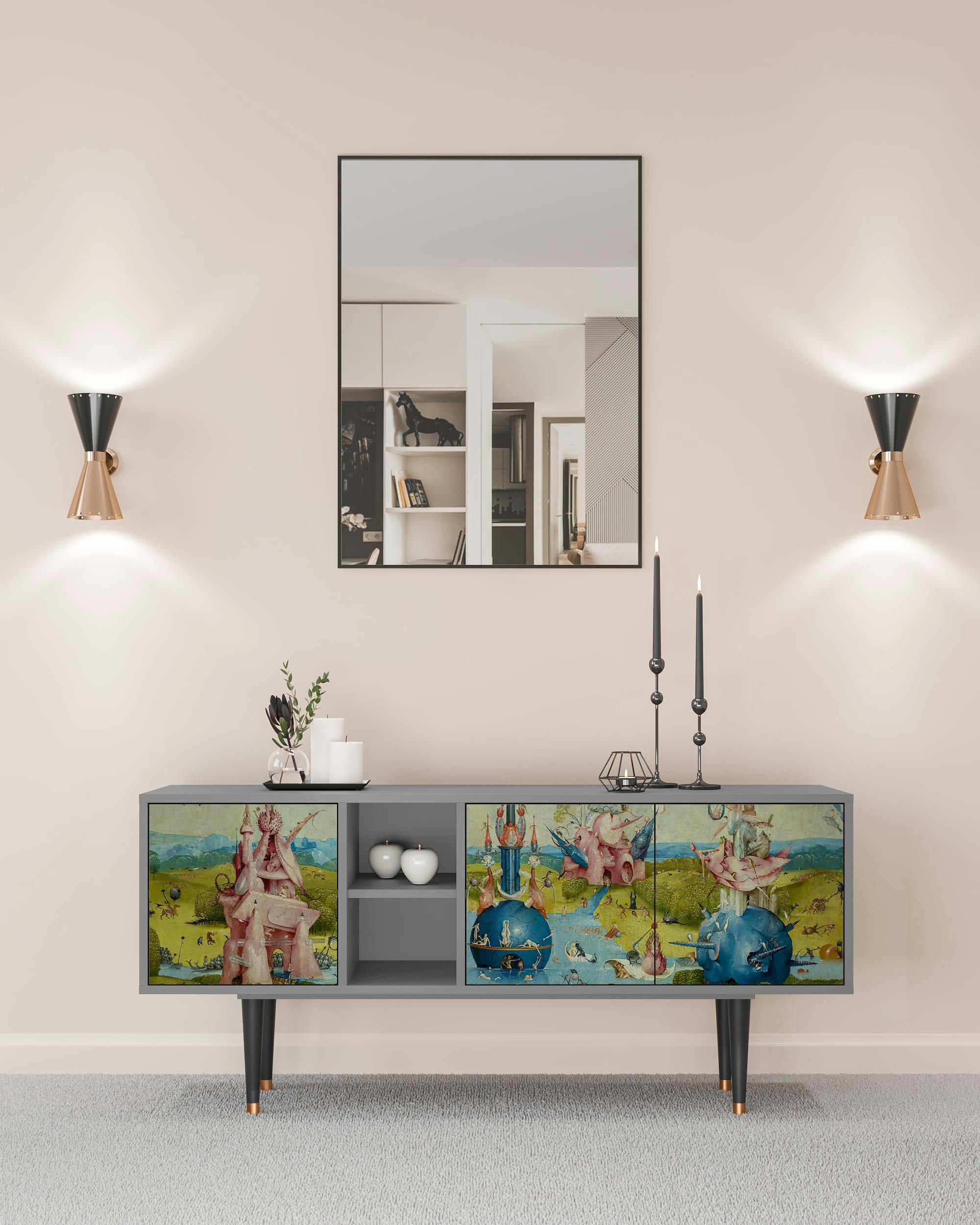 THE GARDEN BY HIERONYMUS BOSCH - Meuble TV  multicolore 3 tiroirs L 150 cm