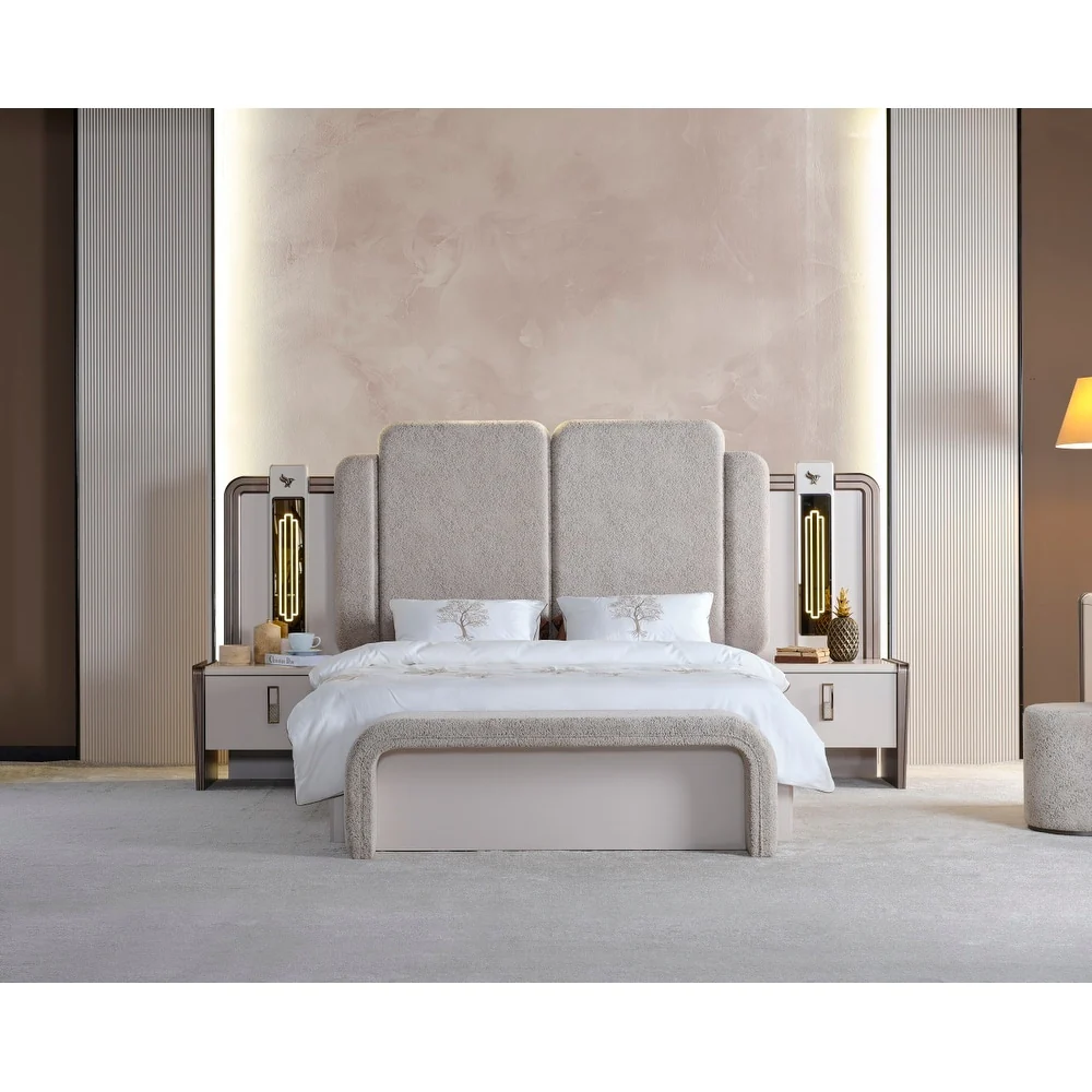 Norella Bed Frame, Headboard and 2 Nightstand