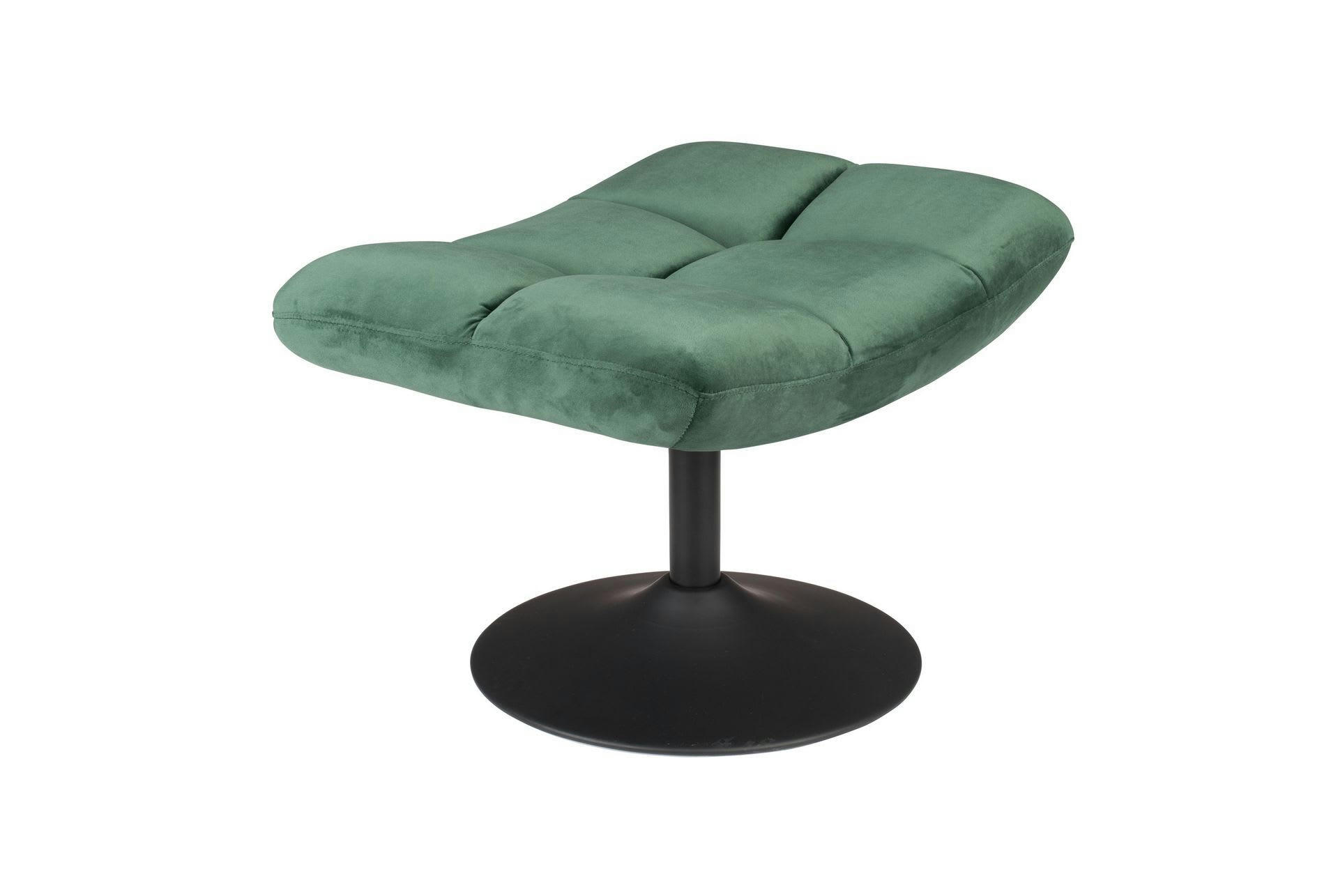 BAR VINTAGE - Repose pied en velours vert