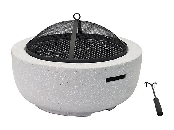 Brasero grill en MGO-L60.5 x l60.5 x H42.5 cm - GARMONA