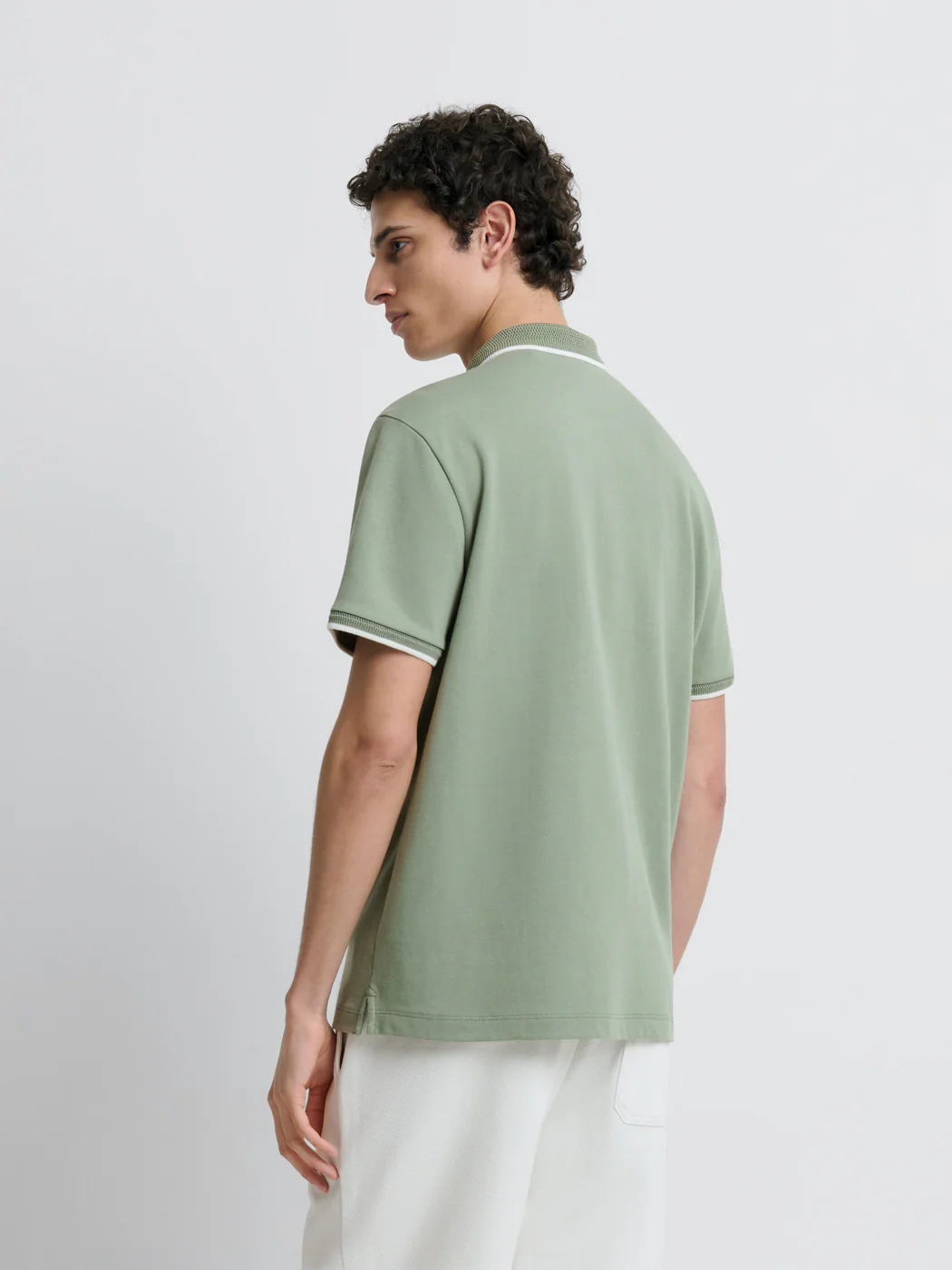 Polo zippé  stretch