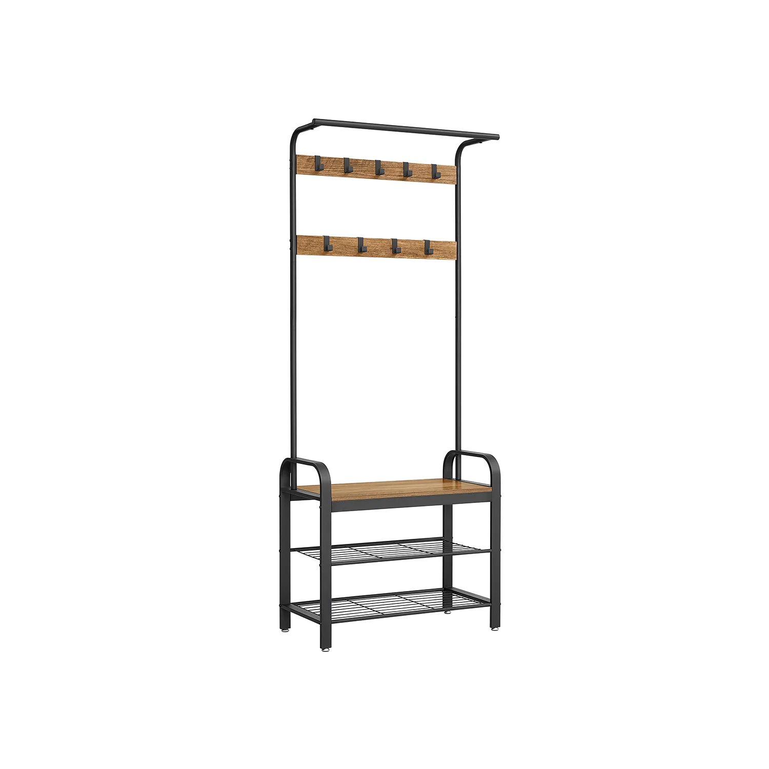 Meuble d'entrée avec banc et étagère