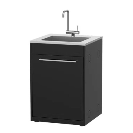 Module évier en inox avec robinet cuisine extérieure - Weber