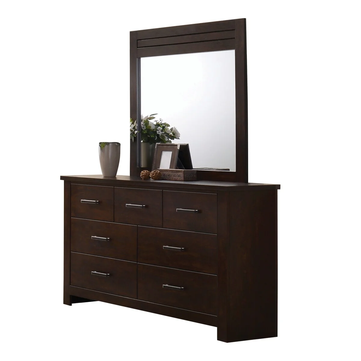 Broderick  Mahogany 7-Drawer Dresser