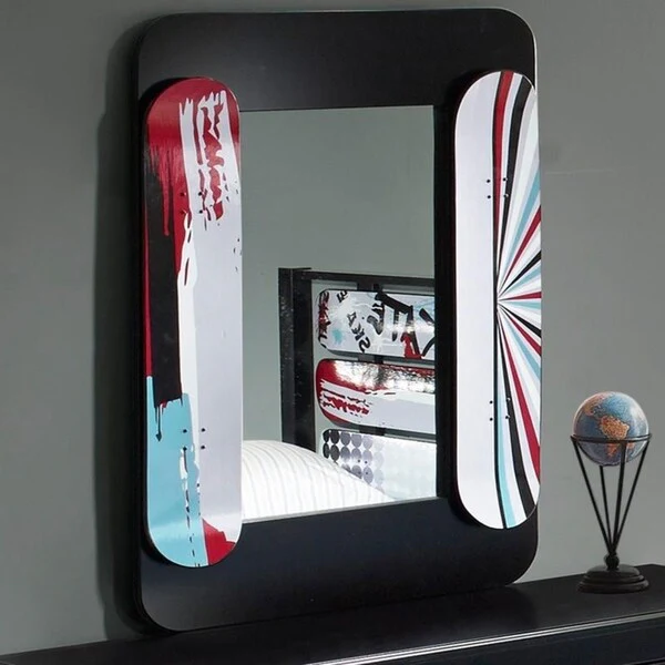 Kickflip Black Pine 6-Drawer Dresser