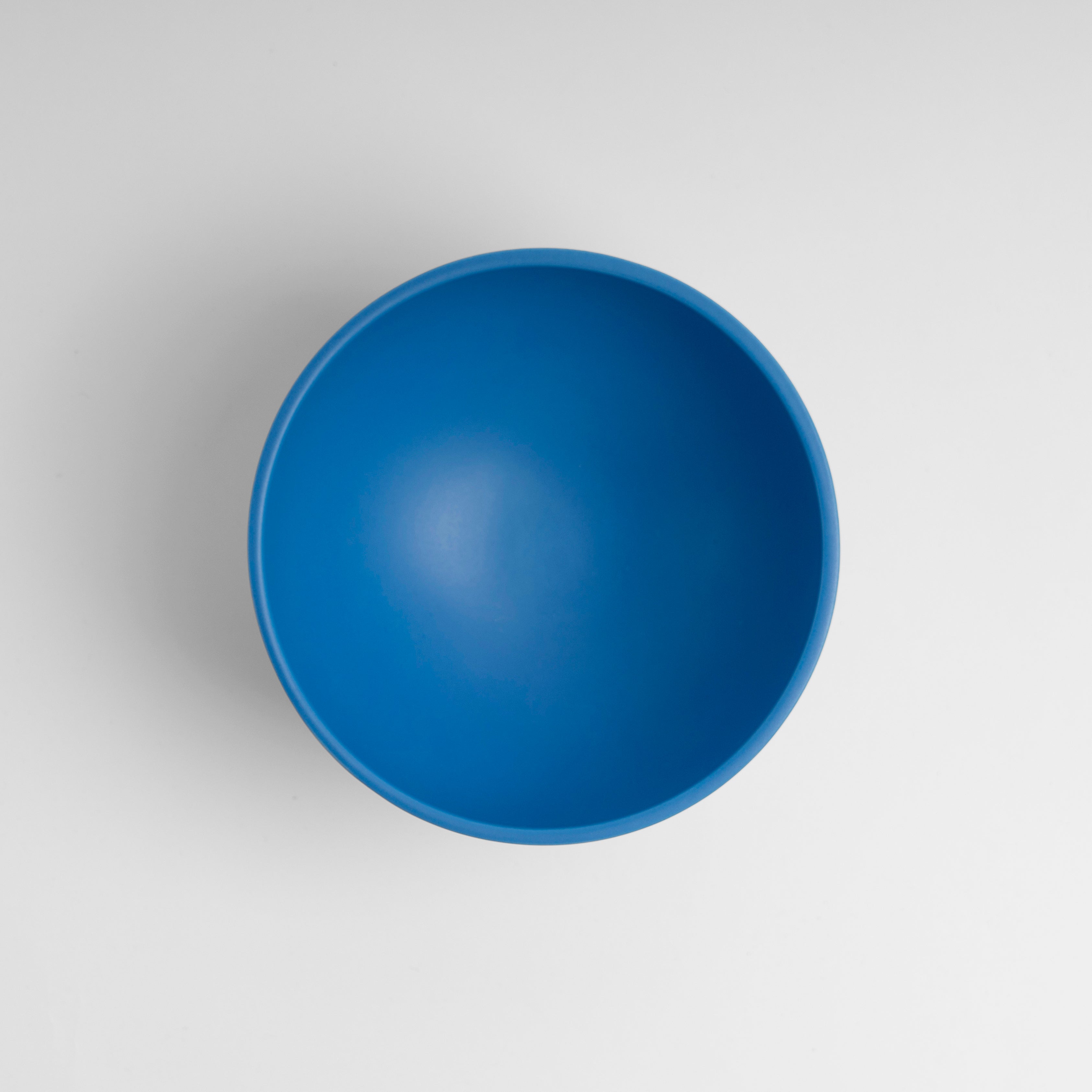 Medium Electric Blue Modern Pedestal Bowl